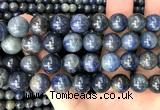 CRZ1219 15 inches 12mm round sapphire gemstone beads wholesale