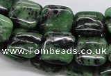 CRZ15 15.5 inches 15*15mm square ruby zoisite gemstone beads wholesale