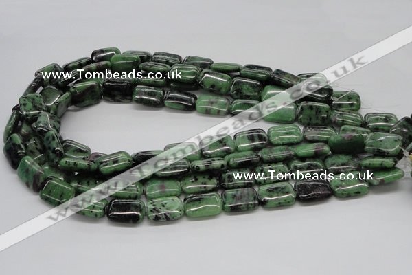 CRZ17 15.5 inches 13*18mm rectangle ruby zoisite gemstone beads