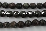 CRZ202 15.5 inches 8mm faceted round ruby zoisite gemstone beads