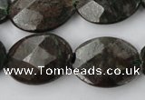 CRZ227 15.5 inches 18*25mm faceted oval ruby zoisite gemstone beads