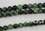 CRZ451 15.5 inches 6mm round ruby zoisite gemstone beads