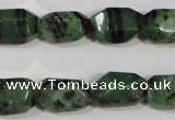 CRZ466 15.5 inches 12*18mm faceted nuggets ruby zoisite gemstone beads