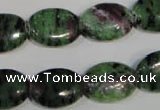 CRZ482 15.5 inches 13*18mm oval ruby zoisite gemstone beads