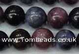 CRZ503 15.5 inches 10mm round natural ruby sapphire beads