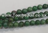 CRZ601 15.5 inches 6mm round New ruby zoisite gemstone beads