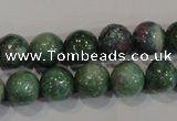 CRZ603 15.5 inches 10mm round New ruby zoisite gemstone beads