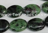 CRZ61 15.5 inches 15*20mm oval ruby zoisite gemstone beads