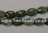 CRZ612 15.5 inches 8*12mm oval New ruby zoisite gemstone beads