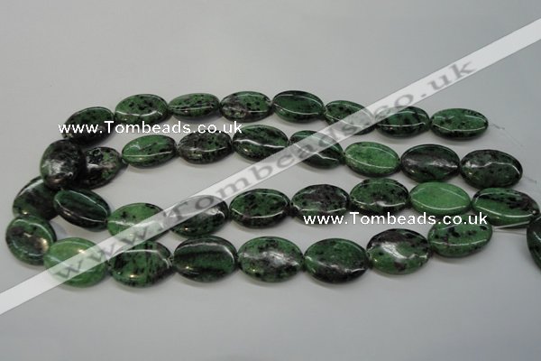 CRZ62 15.5 inches 18*25mm oval ruby zoisite gemstone beads