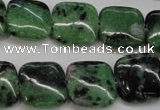 CRZ66 15.5 inches 16*16mm square ruby zoisite gemstone beads