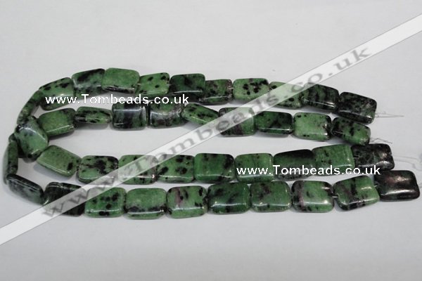 CRZ68 15.5 inches 15*20mm rectangle ruby zoisite gemstone beads