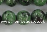 CRZ725 15.5 inches 14mm round ruby zoisite gemstone beads