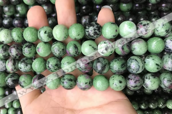 CRZ774 15.5 inches 12mm round ruby zoisite beads wholesale