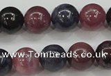 CRZ802 15.5 inches 10mm round natural ruby sapphire beads