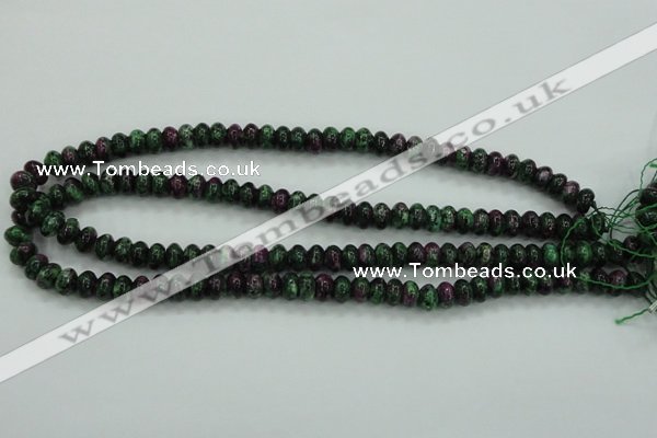 CRZ920 15.5 inches 5*8mm rondelle Chinese ruby zoisite beads