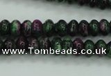 CRZ922 15.5 inches 8*12mm rondelle Chinese ruby zoisite beads