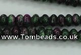 CRZ923 15.5 inches 10*14mm rondelle Chinese ruby zoisite beads