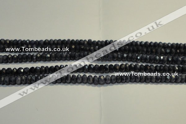 CRZ971 15.5 inches 3*5mm faceted rondelle A- grade sapphire beads