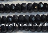 CRZ976 15.5 inches 4*6mm faceted rondelle A grade sapphire beads