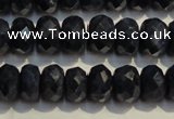 CRZ977 15.5 inches 5*7mm faceted rondelle A grade sapphire beads