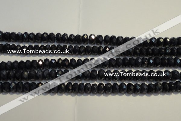 CRZ977 15.5 inches 5*7mm faceted rondelle A grade sapphire beads