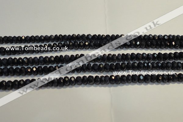 CRZ979 15.5 inches 3*5mm faceted rondelle A+ grade sapphire beads