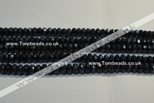 CRZ981 15.5 inches 5*7mm faceted rondelle A+ grade sapphire beads