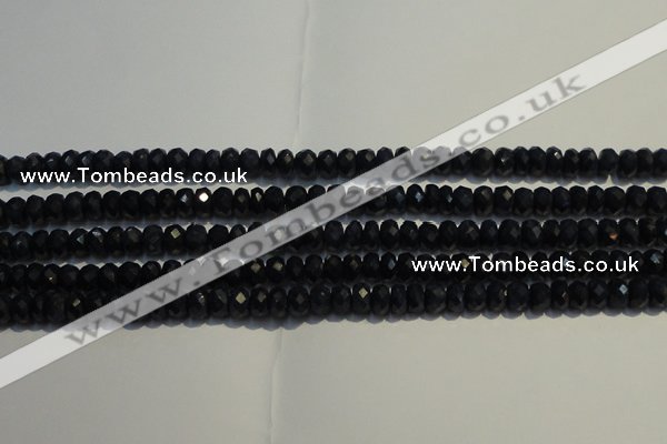 CRZ983 15.5 inches 3*5mm faceted rondelle AA grade sapphire beads