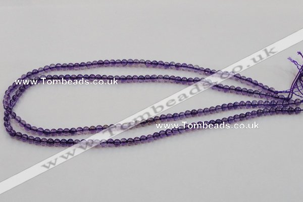 CSA01 15.5 inches 4mm round synthetic amethyst beads wholesale