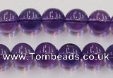 CSA06 15.5 inches 12mm round synthetic amethyst beads wholesale