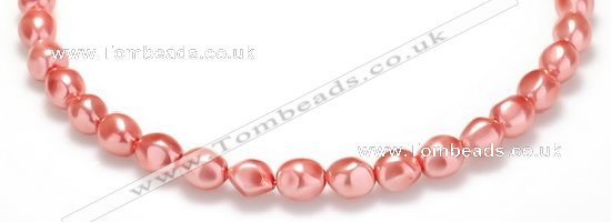 CSB01 16 inches 8*12mm nugget shell pearl beads Wholesale