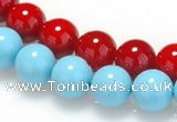 CSB08 16 inches 12mm round shell pearl beads Wholesale