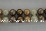 CSB1044 15.5 inches 8mm round mixed color shell pearl beads