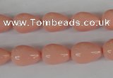 CSB106 15.5 inches 10*14mm teardrop shell pearl beads wholesale