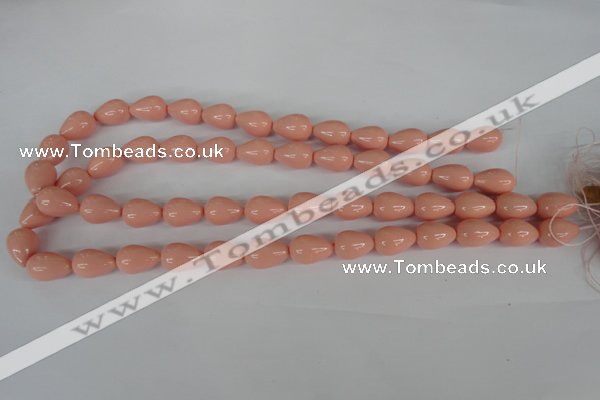 CSB106 15.5 inches 10*14mm teardrop shell pearl beads wholesale