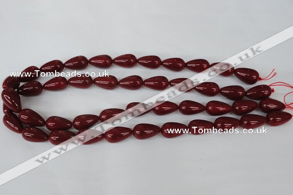 CSB107 15.5 inches 10*18mm teardrop shell pearl beads wholesale