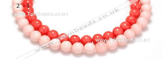 CSB11 16 inches 8mm round shell pearl beads Wholesale