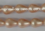 CSB110 15.5 inches 11*15mm teardrop shell pearl beads wholesale