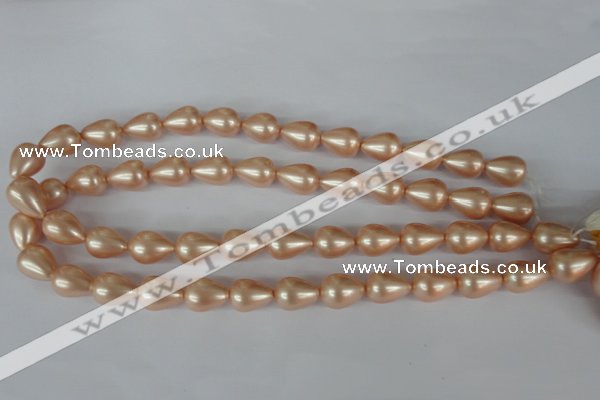 CSB110 15.5 inches 11*15mm teardrop shell pearl beads wholesale