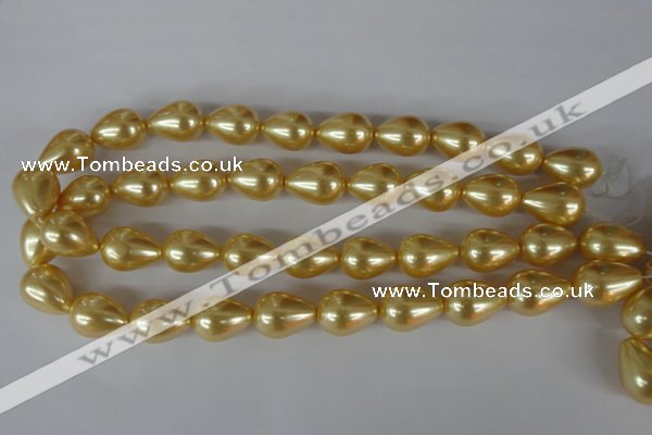 CSB113 15.5 inches 15*19mm teardrop shell pearl beads wholesale