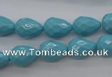 CSB1170 15.5 inches 10*14mm faceted teardrop shell pearl beads