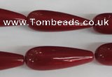 CSB119 15.5 inches 10*30mm teardrop shell pearl beads wholesale