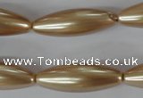 CSB120 15.5 inches 10*30mm rice shell pearl beads wholesale