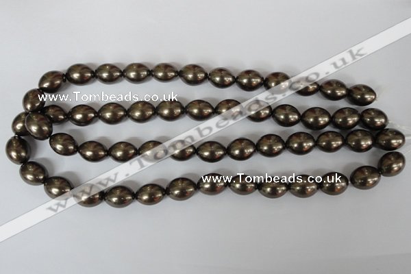 CSB123 15.5 inches 12*15mm rice shell pearl beads wholesale