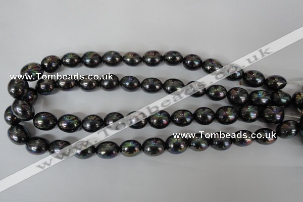 CSB124 15.5 inches 12*15mm rice shell pearl beads wholesale