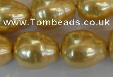 CSB130 15.5 inches 18*22mm nuggets shell pearl beads wholesale