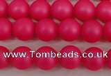 CSB1300 15.5 inches 4mm matte round shell pearl beads wholesale