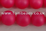 CSB1304 15.5 inches 12mm matte round shell pearl beads wholesale