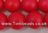 CSB1309 15.5 inches 12mm matte round shell pearl beads wholesale